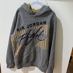 Jordan Flight Gray and Tan Hoodie